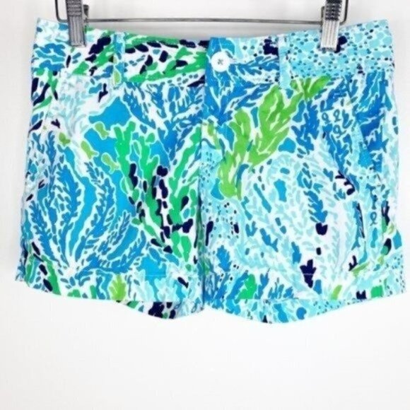 Lilly Pulitzer The Callahan Short  Let's Cha Cha  size 00 style # 32376 Shorts - Picture 1 of 9